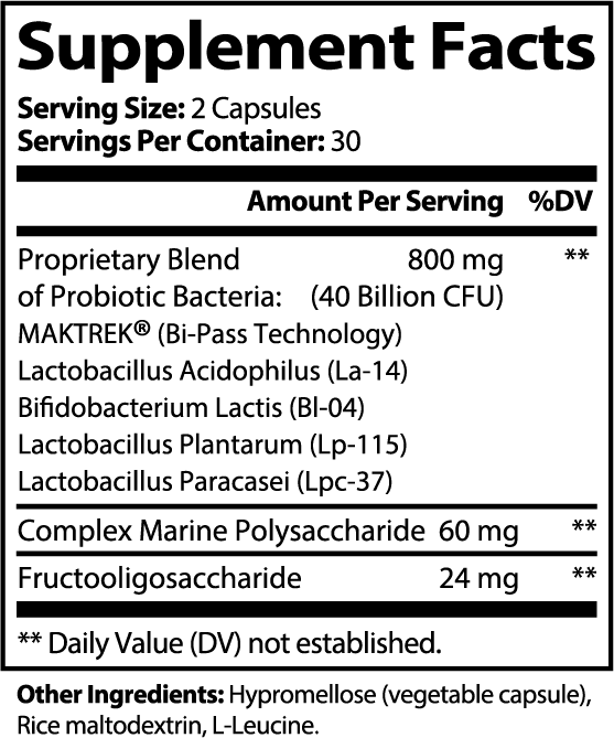 40 Billion Probiotics & Prebiotics